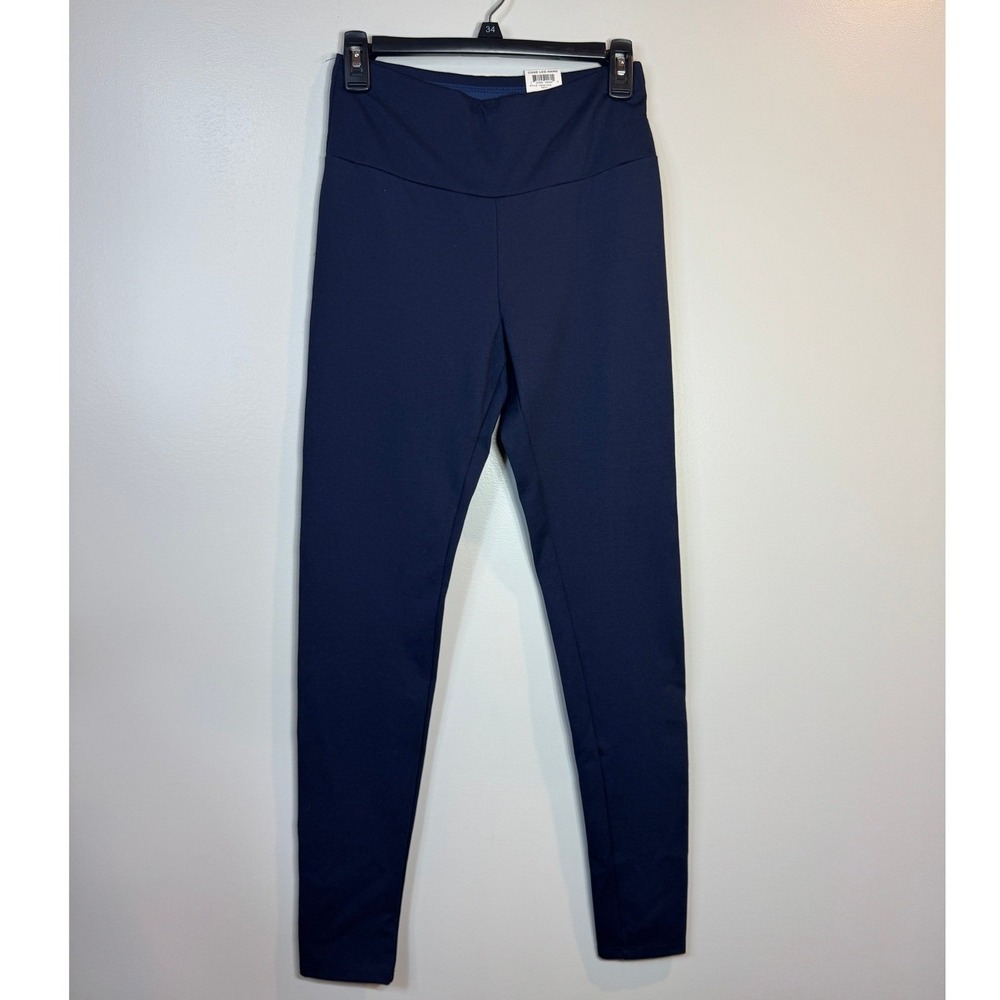 I.N.C International Concepts Leggings Womens S Navy High Rise‎ Contour Waistband